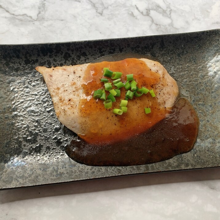 おもしろ食感♡メカジキのポン酢あんかけ